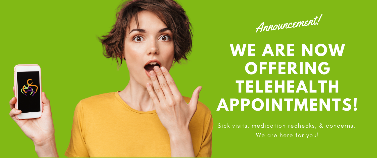 We are now offering telehealth appointments